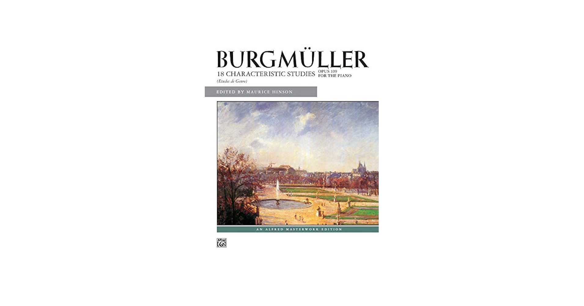 0343　No.3103　BURGMULLER　18 CHARACTERISTI Burgmüller: 18 Characteristic Studies, Op. 109 (Alfred