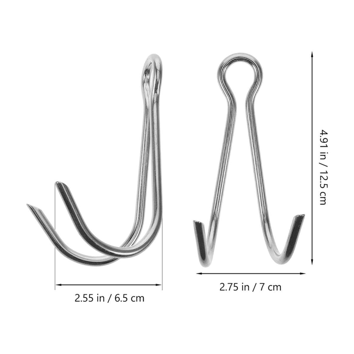KOMBIUDA 2pcs Stainless Steel Diving Hook Scuba Diving Safety Hook for Reef Portable Accessory