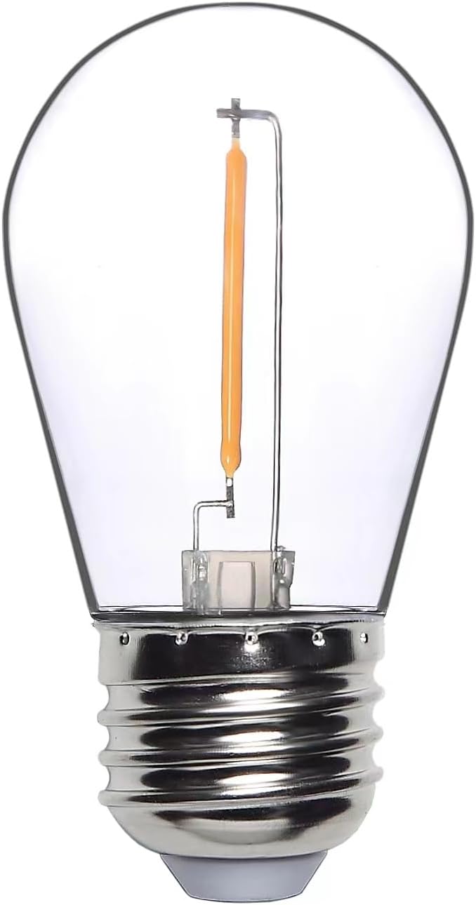 Algasan S14 Replacement Light Bulbs 12 Pack LED, Waterproof