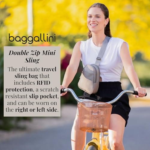 Image of Baggallini Double Zip Mini Sling
