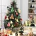 Faccito 8 Pcs Neutral Christmas Tree Honeycomb Centerpiece LED Lighted Paper Honeycomb Christmas Tree with 2 LED Light Strings Holiday Modern Hanging Decoration Table Centerpiece(Bright Color)