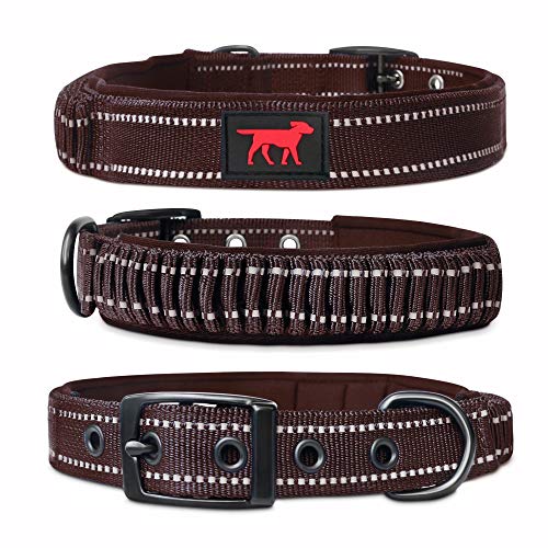 Tuff Pupper Heavy Duty Dog Collar with Handle | Ballistic Nylon H...