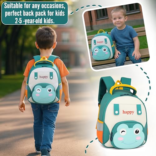 Image of Storite Kids Backpack for Boys & Girls 8L (3-6 Years) | Cute Crab Design Lightweight Toddler School Bag | Nursery & Preschool Cartoon Backpack with Front Pocket