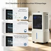 Klimaanlage Mobil Ohne Abluftschlauch 25L Tragbarer Verdunstungsluftkühler – Ansicht 7
