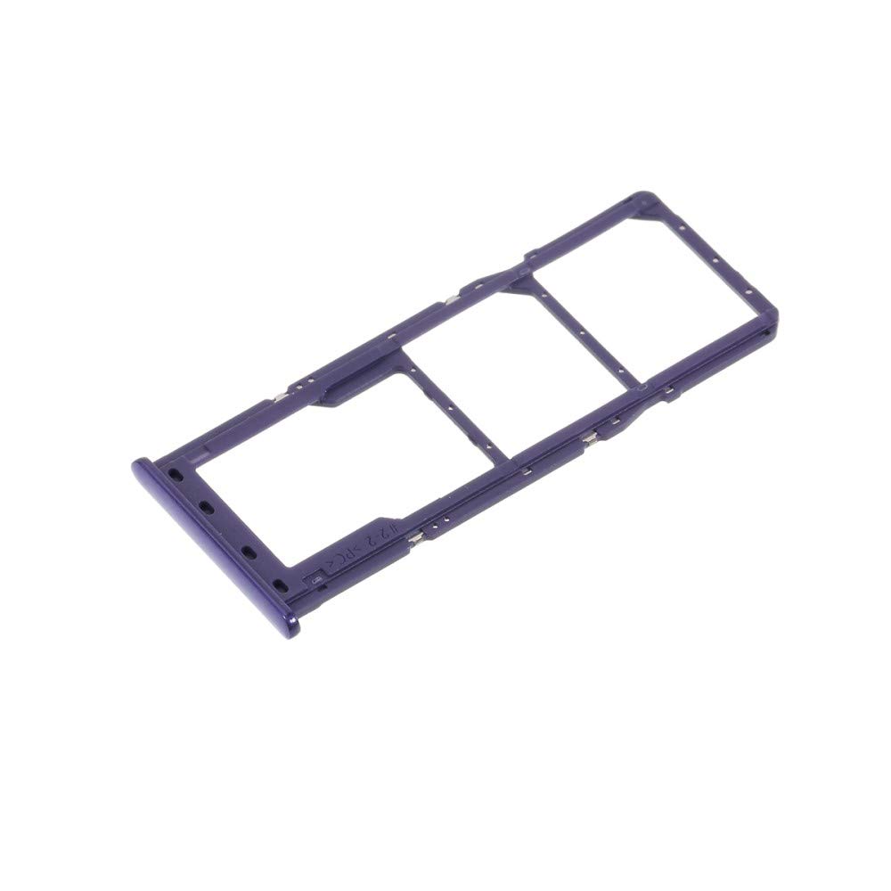 Compatibile con SAMSUNG GALAXY A51 A515F A515 / A71 A715F A715 SM-A715F Carrello Vassoio tray porta scheda nano Sim 1+ SIM 2 + SLOT SLITTA Alloggio Memoria Micro Sd CARD (Blu)