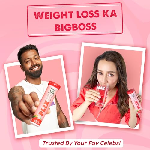 Image of THE PLANT FIX Apple Cider Vinegar Effervescent Tablet with mother | Supports Metabolism & Appetite Control I With 500mg ACV, Vit B6 & B12 I No Maltodextrin, No Added Sugar I Pack of 4 (60 tablets)