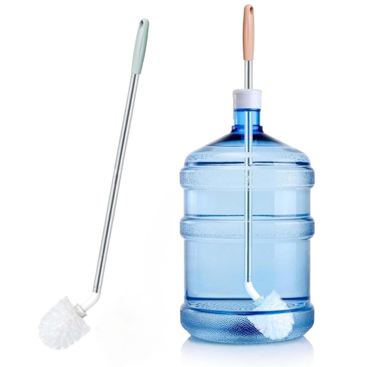 Can, Jar, Bottle Cleaning Brush/L-Shaped Design 360° Rotating Flexible Handle Cleaner Brush/20 LTR Water Can Corner Cleaning Brush Rounded Extra Long Bottle Brush Kitchen Home (Pack of 1)-image-25