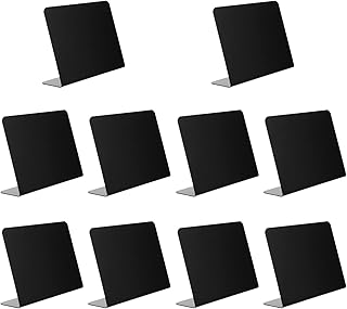Operitacx Small Chalkboard Sign 10Pcs Mini Chalkboards Signs Small Message Blackboards for Food Labels Table Numbers Place Cards Display Wedding Party Event Decorations Table Signs