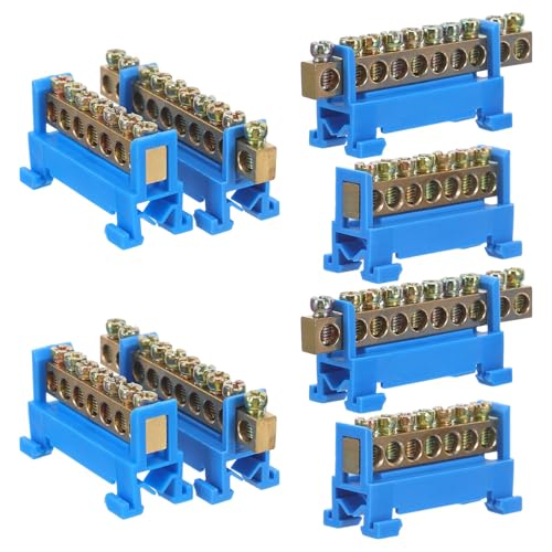Bornier de câblage électrique en cuivre 7 et 10 positions pour boîte de dérivation