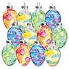 Lillian Vernon Stained Glass Egg Blown Glass Easter Ornaments Handcrafted Hanging Tree Decorations Stained Glass Easter Egg Holiday Party Decor 2 in Assorted 12 Piece Set