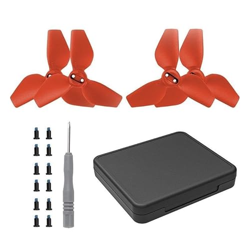 �݊���������܂�VOLODYMYR �݊���������܂�DJI NEO �h���[���v���y���Z�b�g�ƌ݊����̂���y�ʃJ���t���Ȓ�m�C�Y���t�@���Ǝ��[�P�[�X(2 pairs of red)