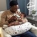 Boppy Nursing Pillow - Firm, Ergonomic U-Shaped Bottle and Breastfeeding Pillow with High Lift for Comfort and Support, Spacious Surface - Neutral Plants and Animals