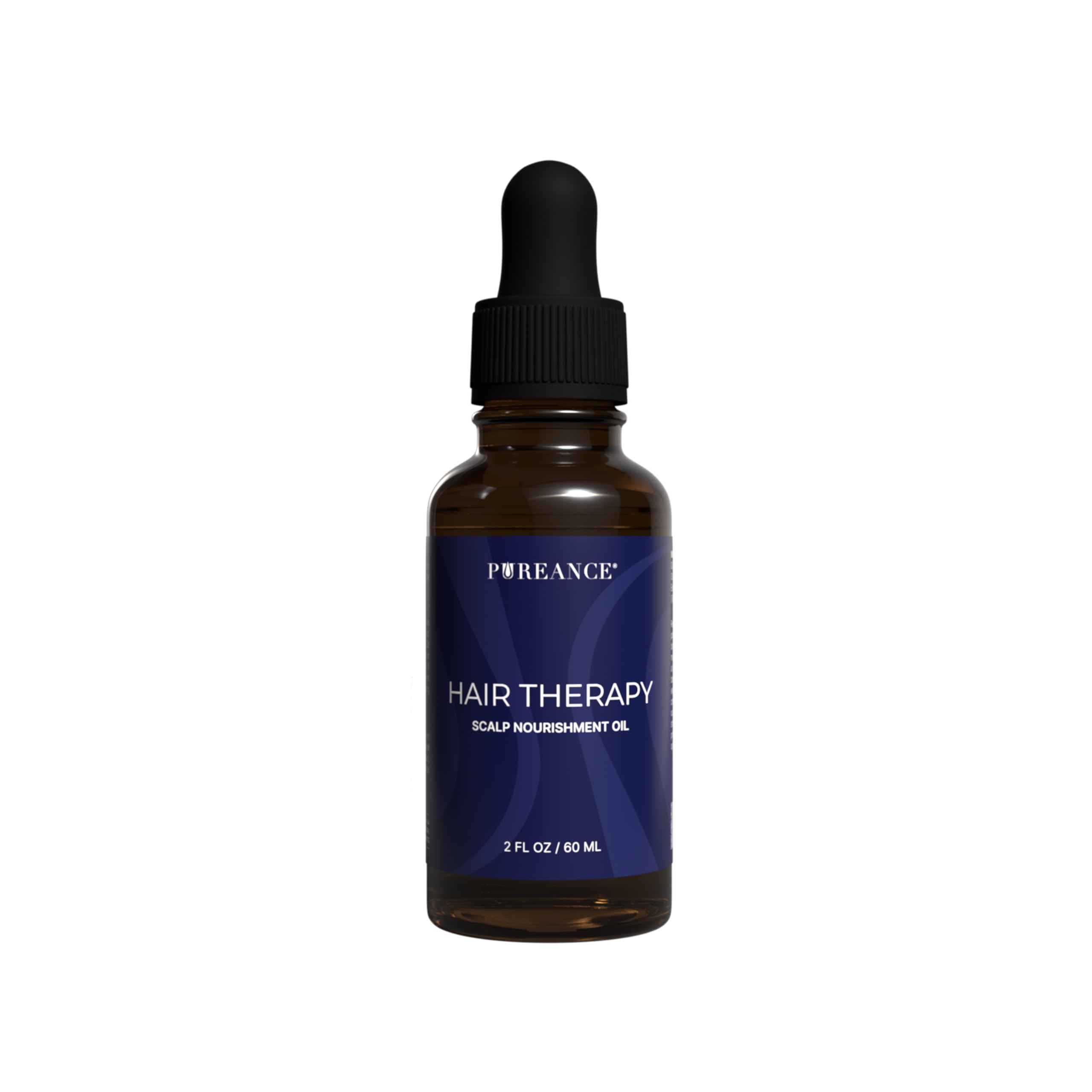 PUREANCE Hair Therapy - Hair Growth Oil for Dry & Frizzy Hair - Scalp Serum for Women & Men - With Aloe Vera Gel, Castor, Argan, Black Seed, Rosemary