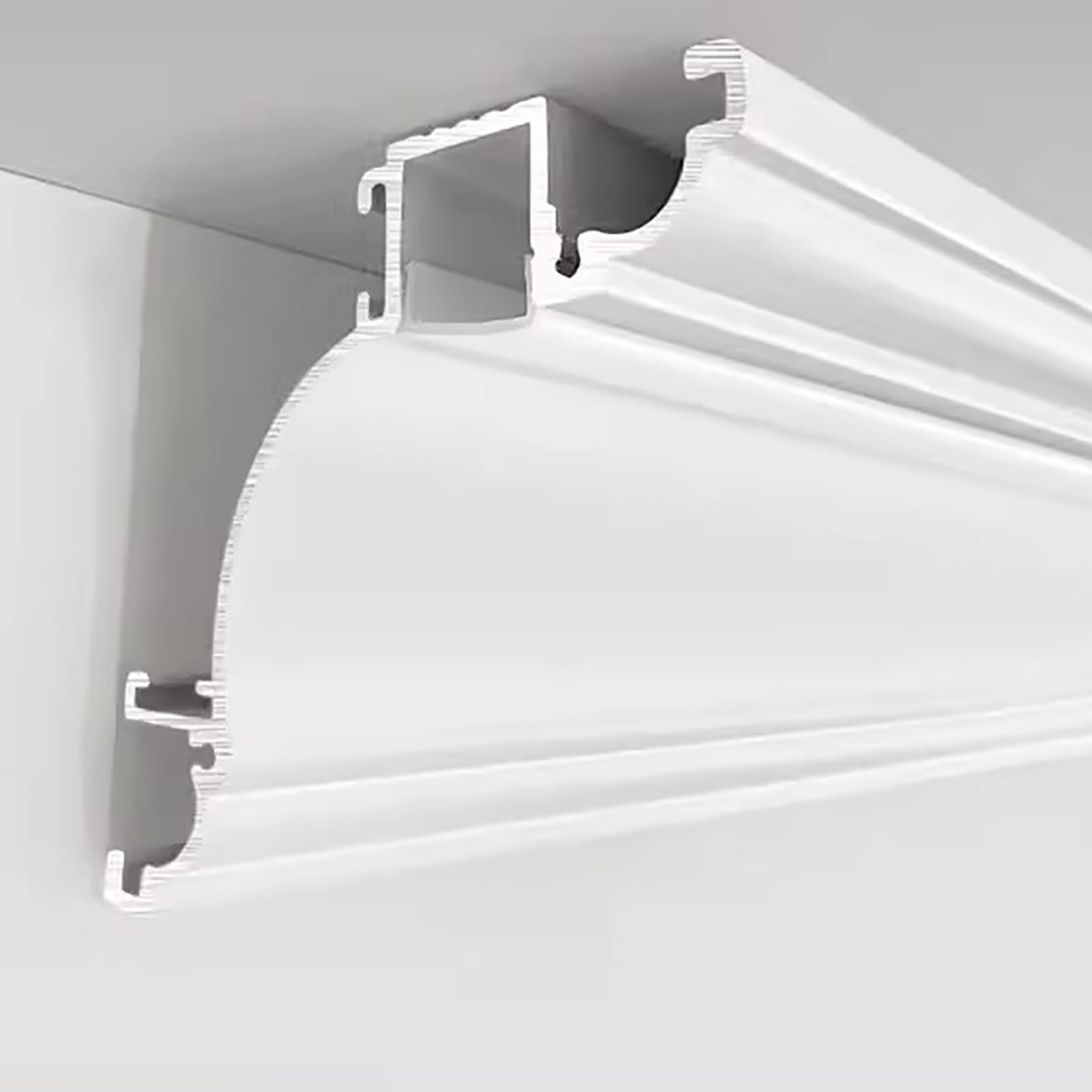 Moulure pour bande LED couleur café pour éclairage indirect salon