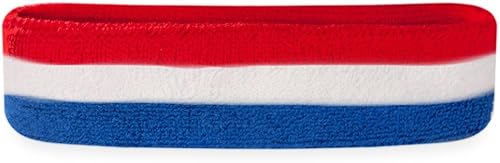 Miniatura 48 de Suddora Diadema de entrenamiento para hombres y mujeres, banda deportiva que absorbe la humedad, bandas de tela de rizo de algodón ligero para Lazo