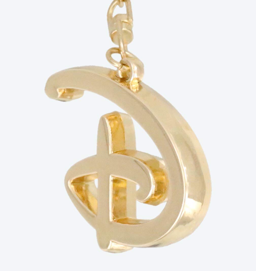 Amazon.co.jp: ディズニー D ロゴ キーチェーン ゴールド