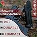 RAEIND Magazine Speed Loader for 1911 Single Stack Gun Models (Colt, H&K, Hi-Point, Kahr Arms, Glock, Ruger, Kimber, Sig-Sauer, Smith & Wesson, and Springfield, with Different Caliber) (Orange)