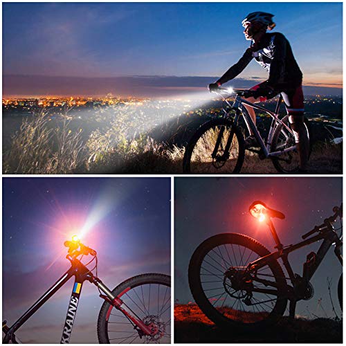 Opard Fahrradlicht, Fahrradlicht StVZO Zugelassen, LED Fahrradbeleuchtung USB Aufladbar,...