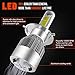 ECCPP 9003/H4 LED Headlight Bulb Hi/Lo Beam White Fog Lights Conversion Kit - 80W 6000K 10400Lm - Super Bright LED Cool White Headlights (Pack of 2)