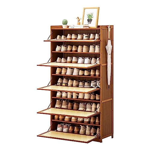 Meuble à chaussures en rotin pour ranger vos baskets et talons sans encombrement