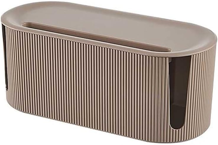 TEOYETTSF Storage Box Cable Organizer Case Socket Router Bracelet Desktop Data Line Plug Holder(Black)