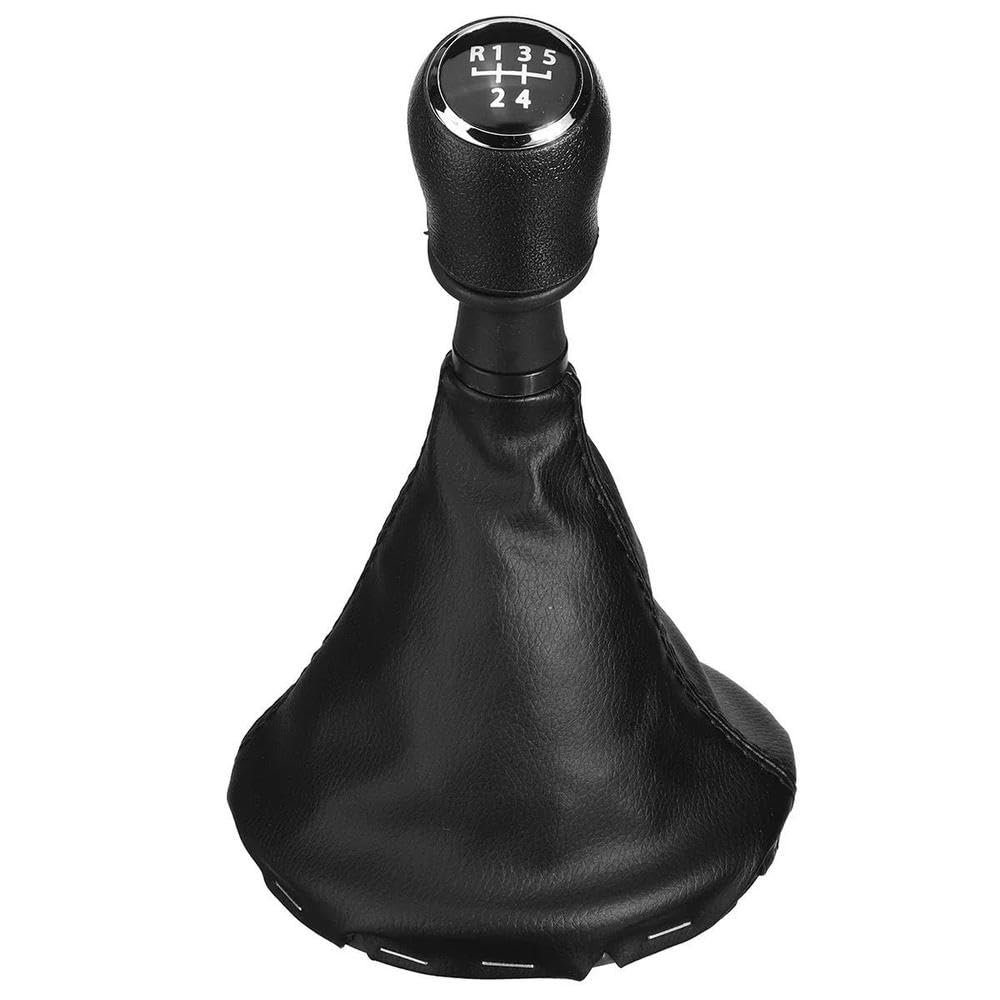 POANBCGY Shift Ball Joint 5 Speed Leather Car Gear Stick Shift Knob for Transporter T5 T5.1 T6 Gp 2003-2019(1pc Black)