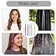 Menibeuty 6Pcs Hair Tinsel, Bunte Haarsträhnen Kinder Haar Lametta, Tinsel Hair Extensions, Glitzer Haarsträhnen, bunte Haardekorationen