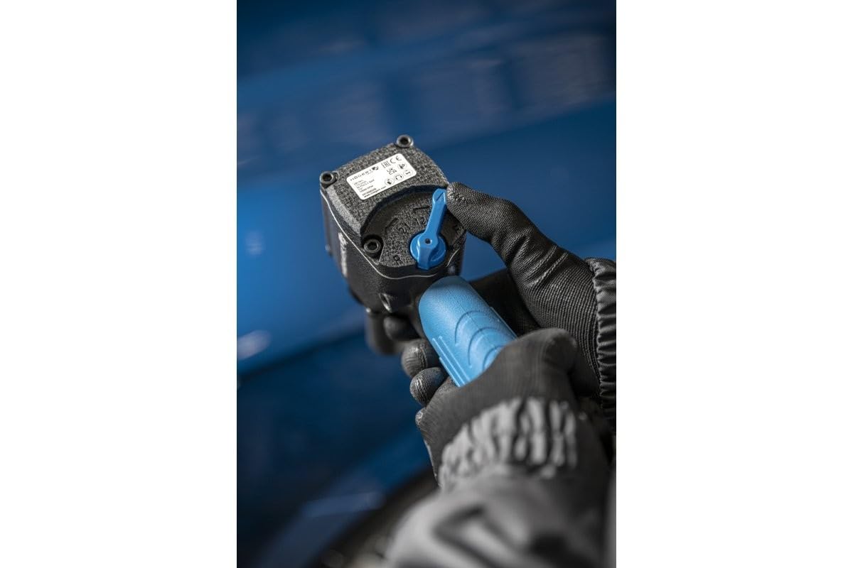 Högert Technik – Chiave ad aria ultra corta 1/2" JUMBO Drive - Velocità di rotazione 10.000 giri/min - Coppia di funzionamento fino a 680 Nm - Avvitatore pneumatico compatto ultra corto - HT4R626