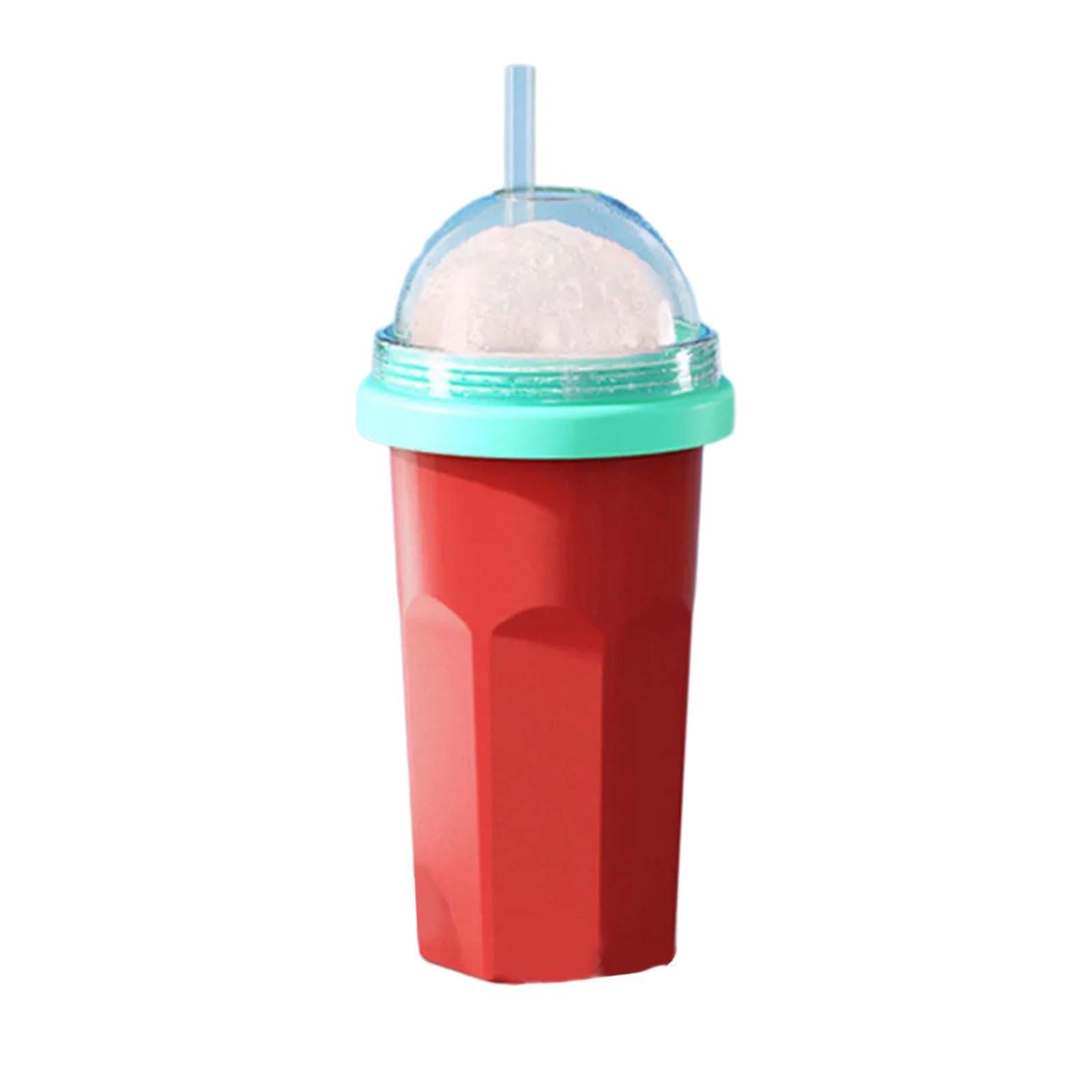 Oxxggkao Squeeze Freeze Cup with Lid and Straw Fast Chilling Freezable Cup for Juices Milk Drink Practical Slushies Maker Slushies with Lid and Straw