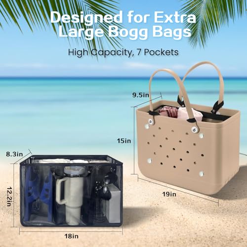 Image of XYFuuee Beach Bag Organizer Insert Divider for X Large Bogg Bag Accessories