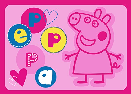 Associated Weavers 623130 Tapis Peppa Pig! Polyamide Rose 133 x 2 x 95 cm