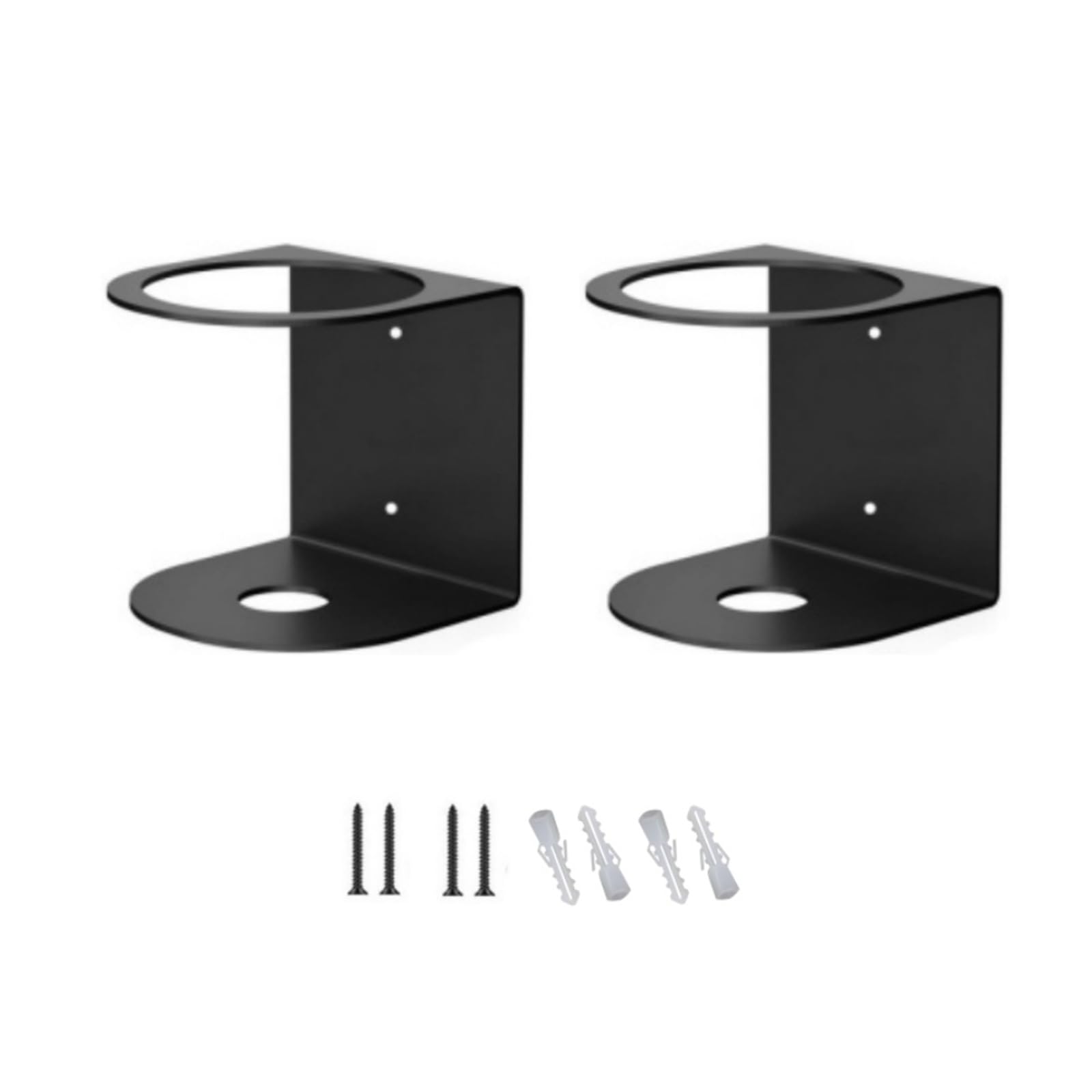 CRFFZ Wall Mounted Bottle Solution Delicate Garage Rack Wall Mounted Sprayer Bottle Rack with Single Hole Sprayer Holder