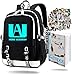 Produktbild My Hero Academia leuchtender Rucksack mit USB-Ladeanschluss, Unisex, modischer Reiserucksack, BNHA, Notebook, Izuku Journal Notebook