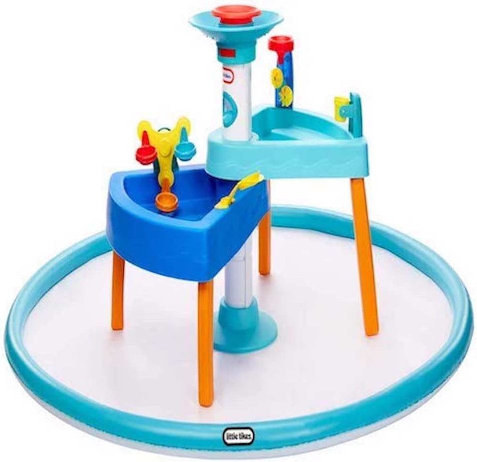 3-in-1 Splash 'n Grow Outdoor Water Play Table with Accessories and Splash Pad for Kids, Children, Boys & Girls 3+ Years