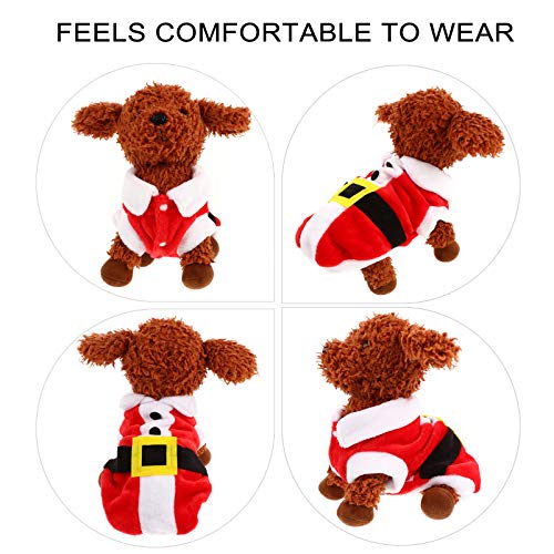 PretyzOOM Roupa de Natal para animais de estimação, fantasia de Natal, cachorro, gato, casaco de inv