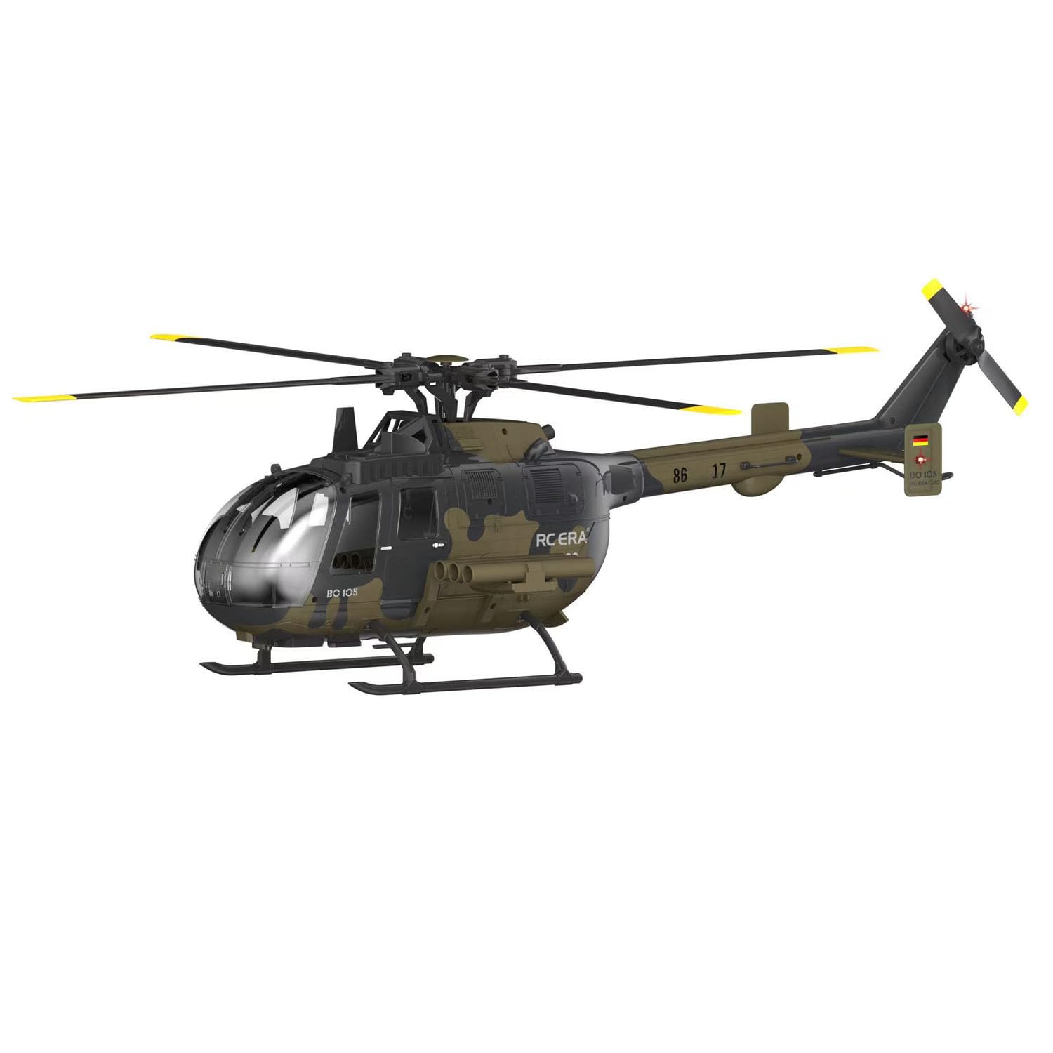 Helicóptero RC ERA 1/25 RC de 3 velocidades C180 BO-105 con control remoto para aviones sin escobillas, despegue de una sola tecla listo para volar