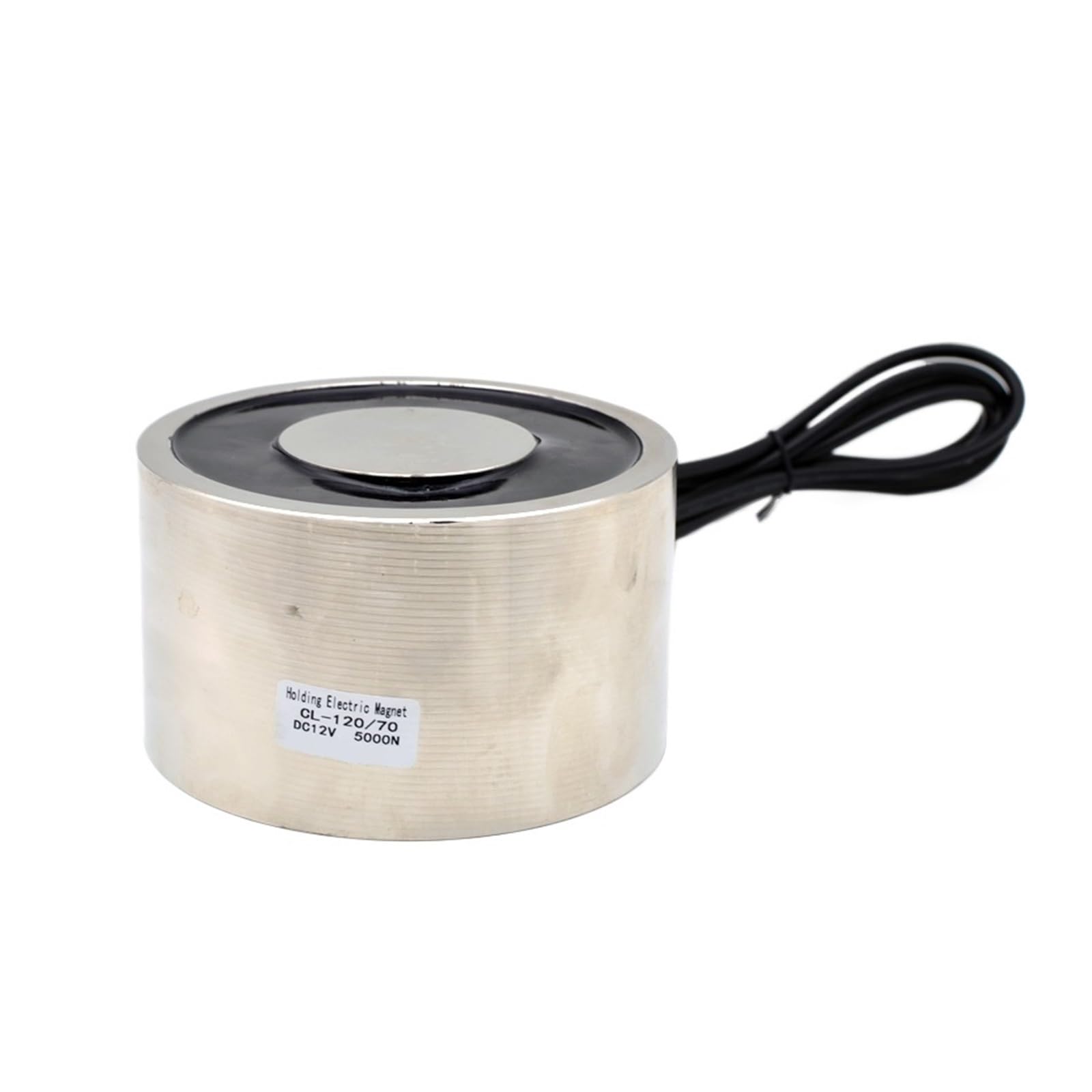 Aimant de maintien 500 kg D120x70mm | Solénoïde de levage industriel et électroaimant 12V
