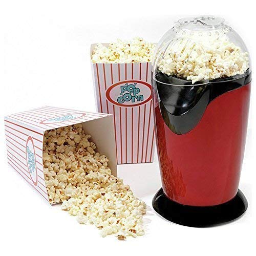 Drumstone [𝟏𝟓 𝐘𝐄𝐀𝐑𝐒 𝐖𝐀𝐑𝐑𝐀𝐍𝐓𝐘] Hot Air Popcorn Cookware, Electric Mini Popcorn Maker for Home Use, Tabletop Kettle Popcorn Popper Machine, Perfect Snack Maker for Family Fun