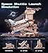 ROKR 3D Puzzles Space Shuttle-Dynamic Launch Base with Motorized Lift, LED Light Effects, 1:420 Scale Collectible Building Kit