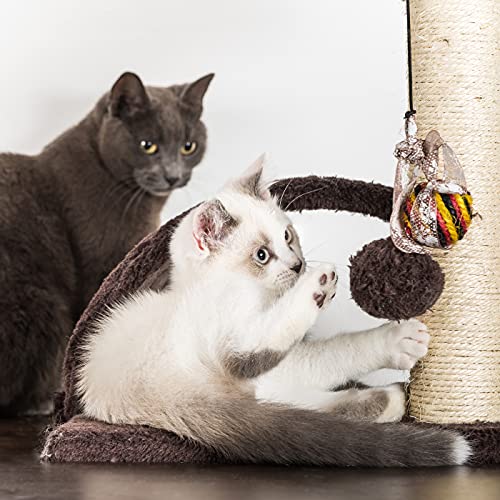 Árbol rascador para gatos de 5 niveles PETMAKER gris miniatura 5