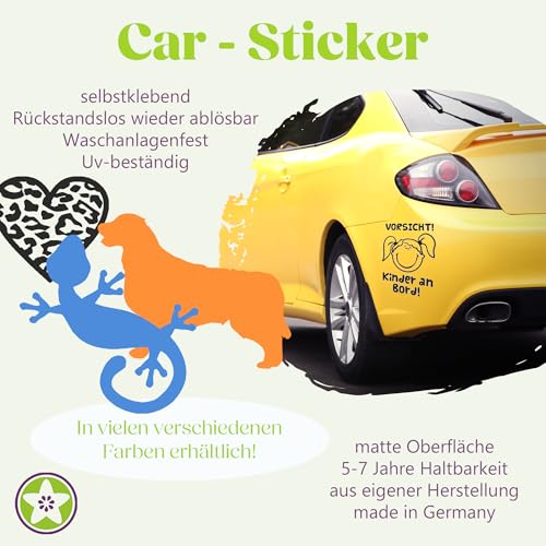 Kiwistar - Autoaufkleber - Flieder - 13,5x10cm Hasen Piktogramm - Häschen - Kaninchen - Heckscheibe Auto Aufkleber wetterfest für Kfz LKW Mofa Truck - Sticker außen selbstklebend Tuning Zubehör für