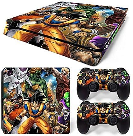 All Colour Image Them 3m Skin Sticker Cover for Ps4 Slim Console and 2 Controllers with 4 Led Perfect for Video Game-picture-17