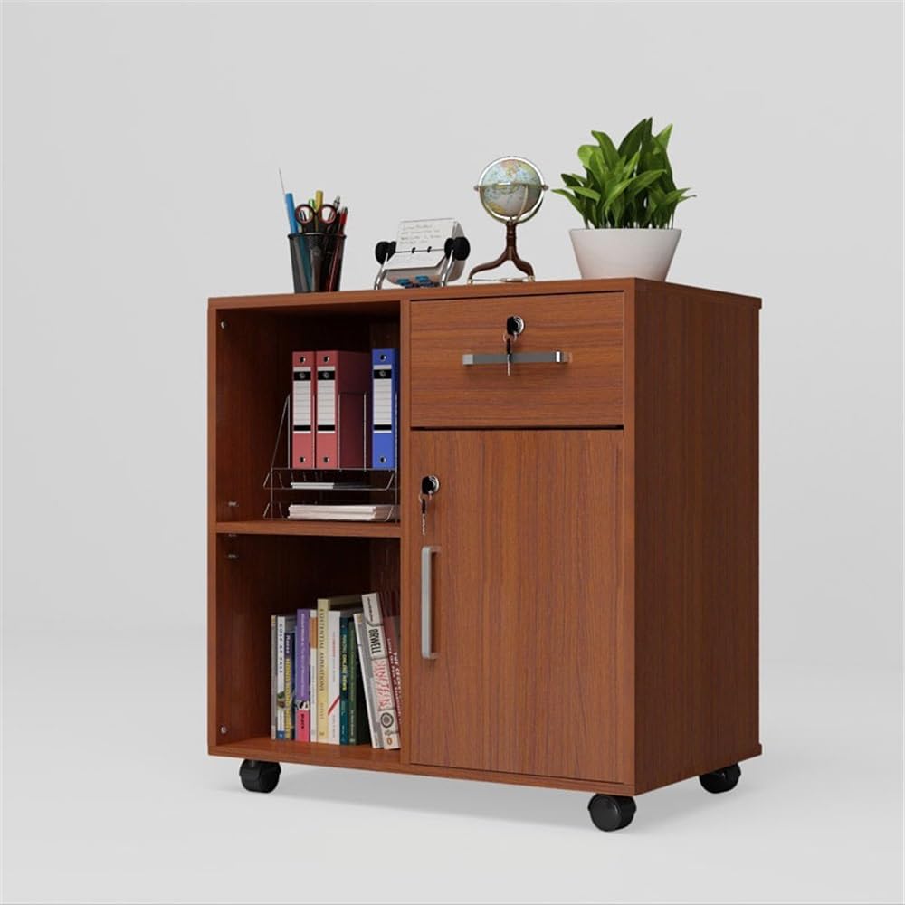Rosso Mobile Blocco File Cabinet per Office Storage Data Cabinet con Stampante di Archiviazione Ufficio Organizzazione Cabinet Schedario per Documenti