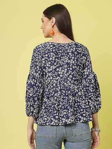 Image of OOMPH! Women's Floral Relaxed Fit Tunic Shirt