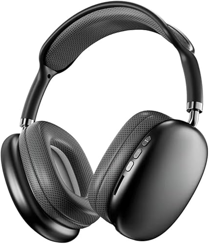 P9 Pro Max Wireless Bluetooth Headphones, Over-Ear Headset with Built-In Microphone, Rechargeable Battery for Music, Calls and Everyday Use(Black)