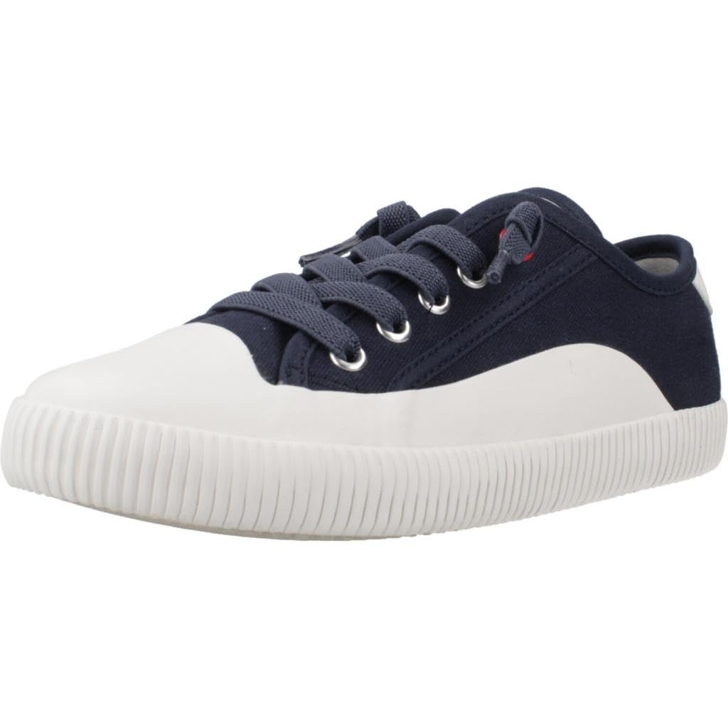 Geox J TIPPESTE BOY A, Boys’ Sneaker, Navy/White,