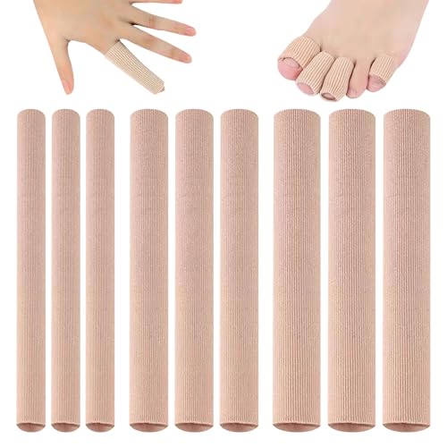 9 Pcs Protector Dedos Pies Silicona Cortables, Tubos de Silicona para Los Dedoss, Protectores de Dedos del Pie para Rozaduras Pies Callos Ampollas Callosidades (3 Tamaños)
