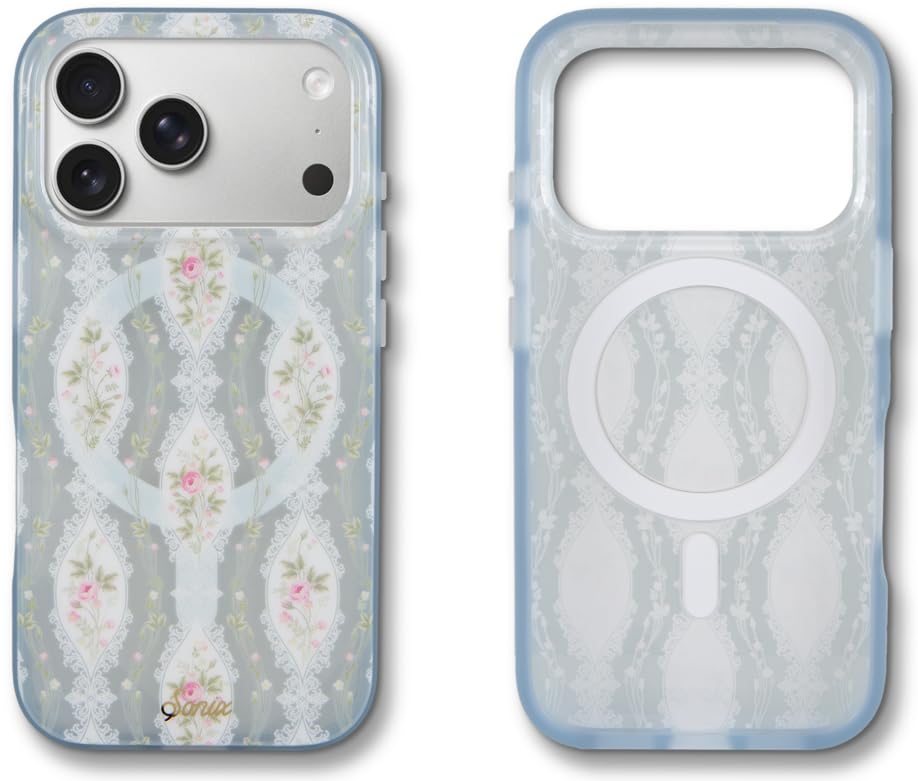 Coque iPhone 17 Pro antichoc 3m compatible MagSafe motif bleu Sonix