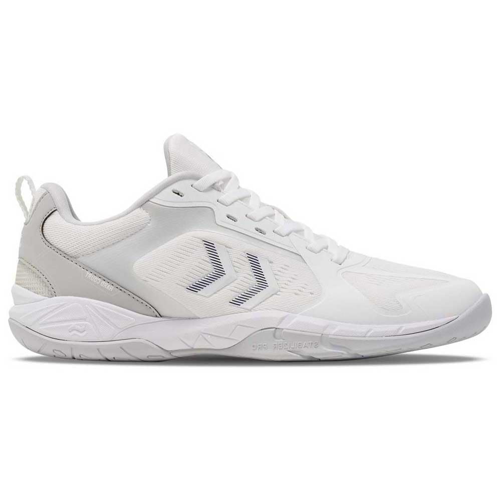 hummel Sportschuh Weiß/Weiß-Grau, Größe 47, Unisex