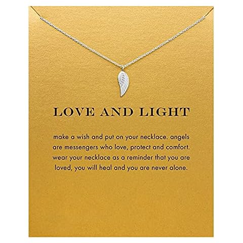 ZYAWP Angel Feathers Pendant Necklace for Women Cover